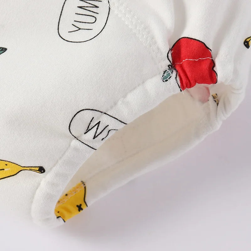 Keilly nannies Reusable Soft Cotton Baby Breathable Diapers Pee Shorts Toddler Potty Training Pants Underwears for Boys & Girls Baby Nappies