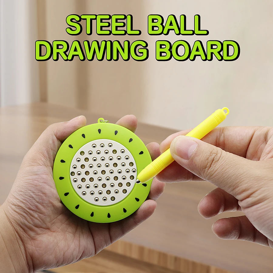 Magnet Ball Drawing Board Kids Magnet Tablet Sketch Pad With Magnetic Stylus Montessori Education Travel Activities Magnet Toy