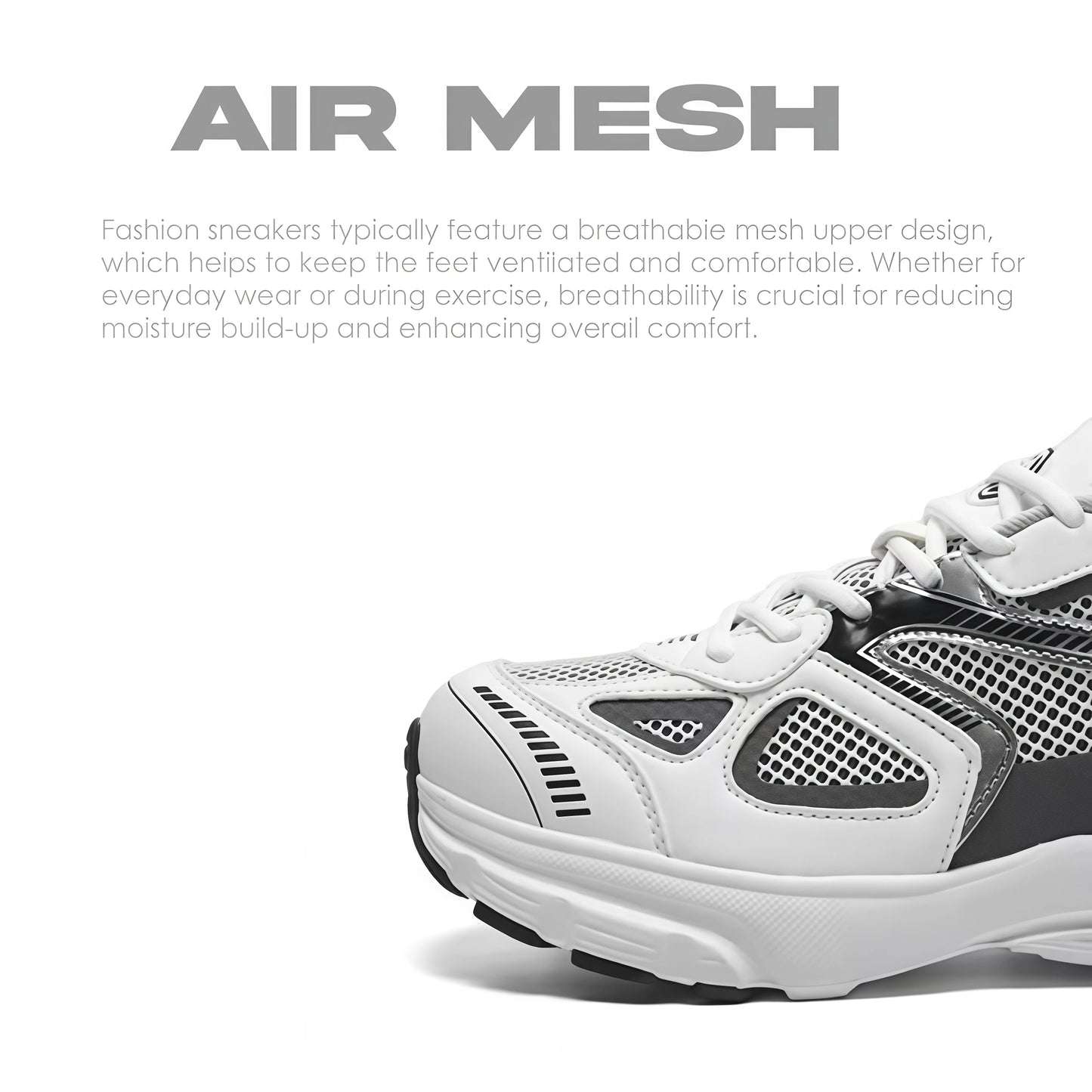 Retro Chunky Sneakers Men Women Y2K Aesthetic Running Breathable Mesh Sport Footwear Vintage White Platform Casual Dad Shoes