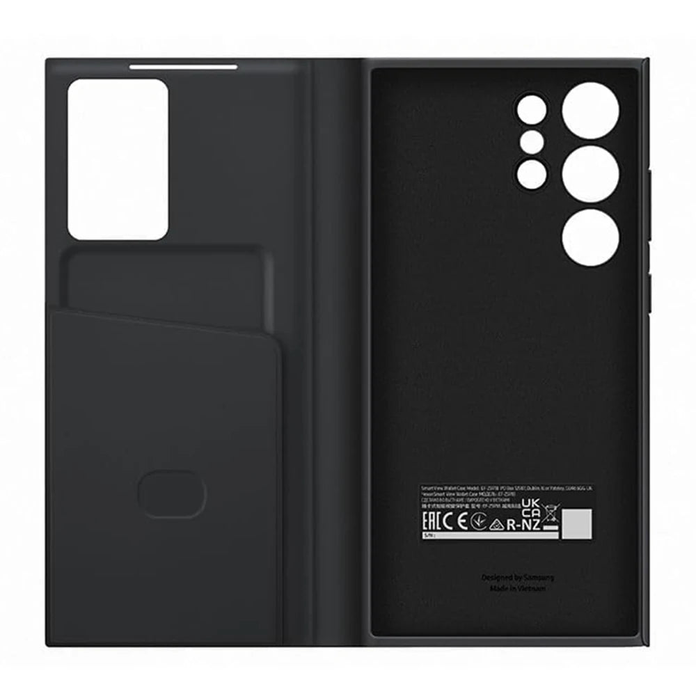 Original For Samsung Galaxy S23 Ultra Smart View Wallet Flip Case for Galaxy S23Ultra Smart View Phone Cover SM-S918B