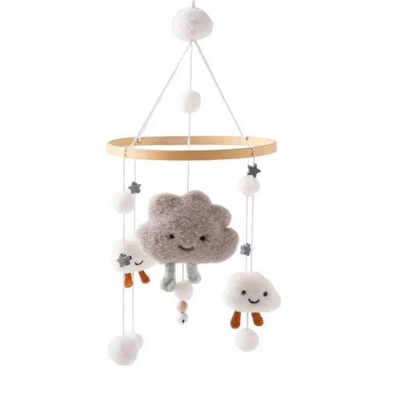 Mobile Wooden Bell Baby Toys 0-12 Months Rattle Toys Bed Newborn Crib mobile With Music Box Bed Bell Hanging Toys Crib Bracket