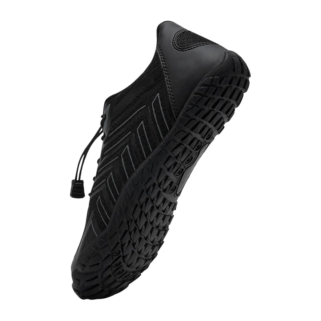 Men's Barefoot Running Sports Shoes Trail Wide Nosits, Black 41 EU Fitness Gym Light Breathable Training