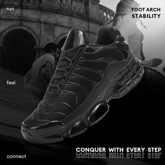 Men's Air Cushion Casual Sports Shoes Breathable Running Shoes for Men Gym Workout Training Walking Comfortable Shock Absorption
