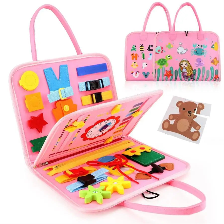KeillyNannies Quiet Book /Portable Sensory Learning Toy for Toddlers