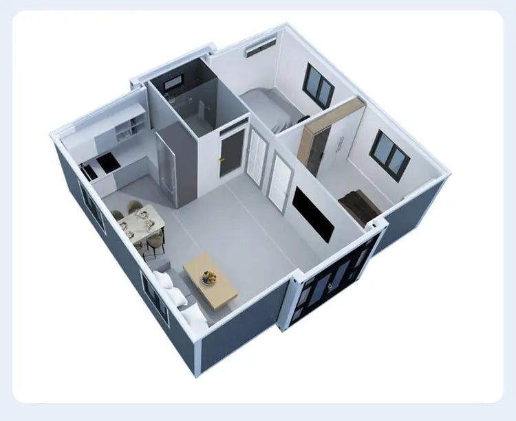 Hot Sale Expandable Container House Forest Cabin 40Ft 20Ft Prefab Tiny House Folding Room Container Houses Vacation Room Sunroom
