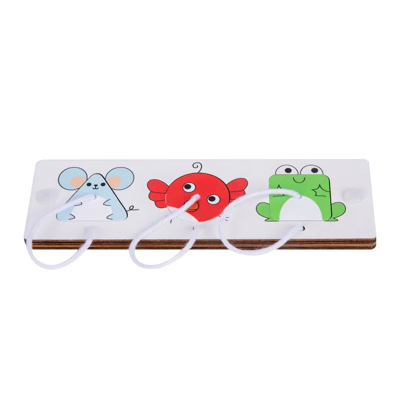 Montessori Busy Board Accessories Wooden Toy Combination Matching Doorbell Gear Graphics Educational Toy Education Trainig Toy