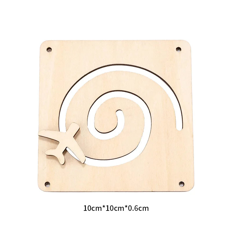Montessori Busy Board Accessories Wooden Toy Combination Matching Doorbell Gear Graphics Educational Toy Education Trainig Toy
