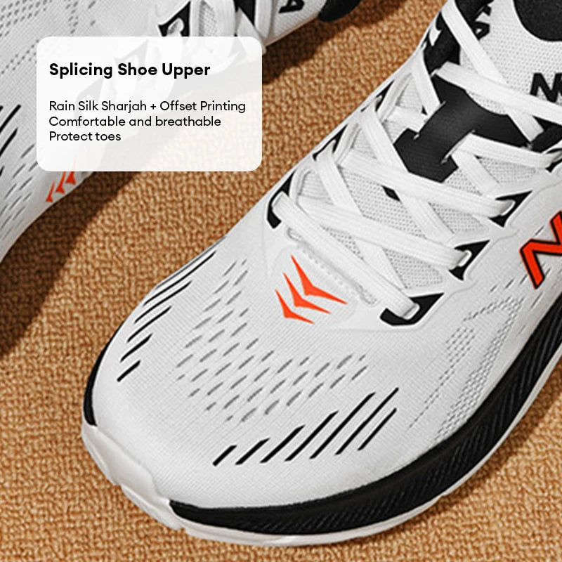 Men's Cushion Running Shoes 5KM Jogging Breathable Mesh Non-Slip Outdoor Trainer Sports Shoes Casual Sneakers Off-road Shoes