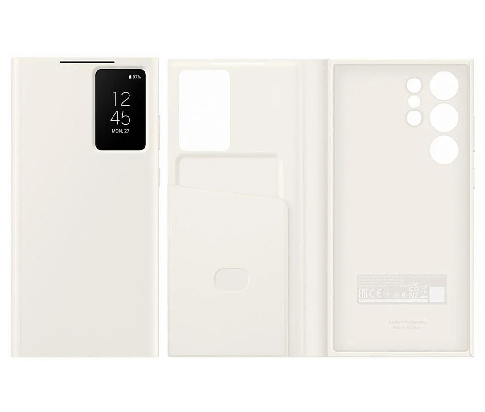 Original For Samsung Galaxy S23 Ultra Smart View Wallet Flip Case for Galaxy S23Ultra Smart View Phone Cover SM-S918B