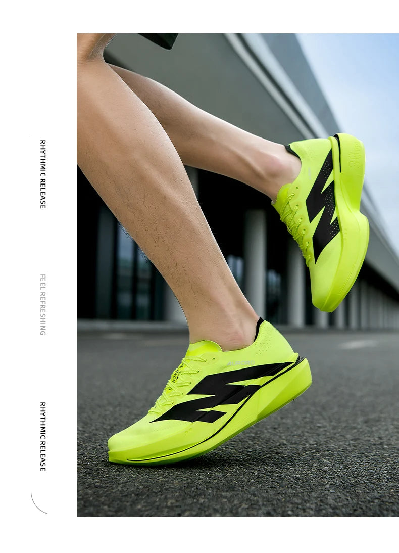 Fashion Men Women Outdoor Running Shoes Marathon Carbon Board Lightweight Comfort Casual Sneakers Breathable Jogging Sports Shoe