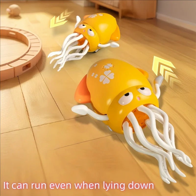 New and Unique Magical Dancing Octopus Electric Squid Sensing and Evading Obstacles Octopus Children Stress-Relieving Fishing