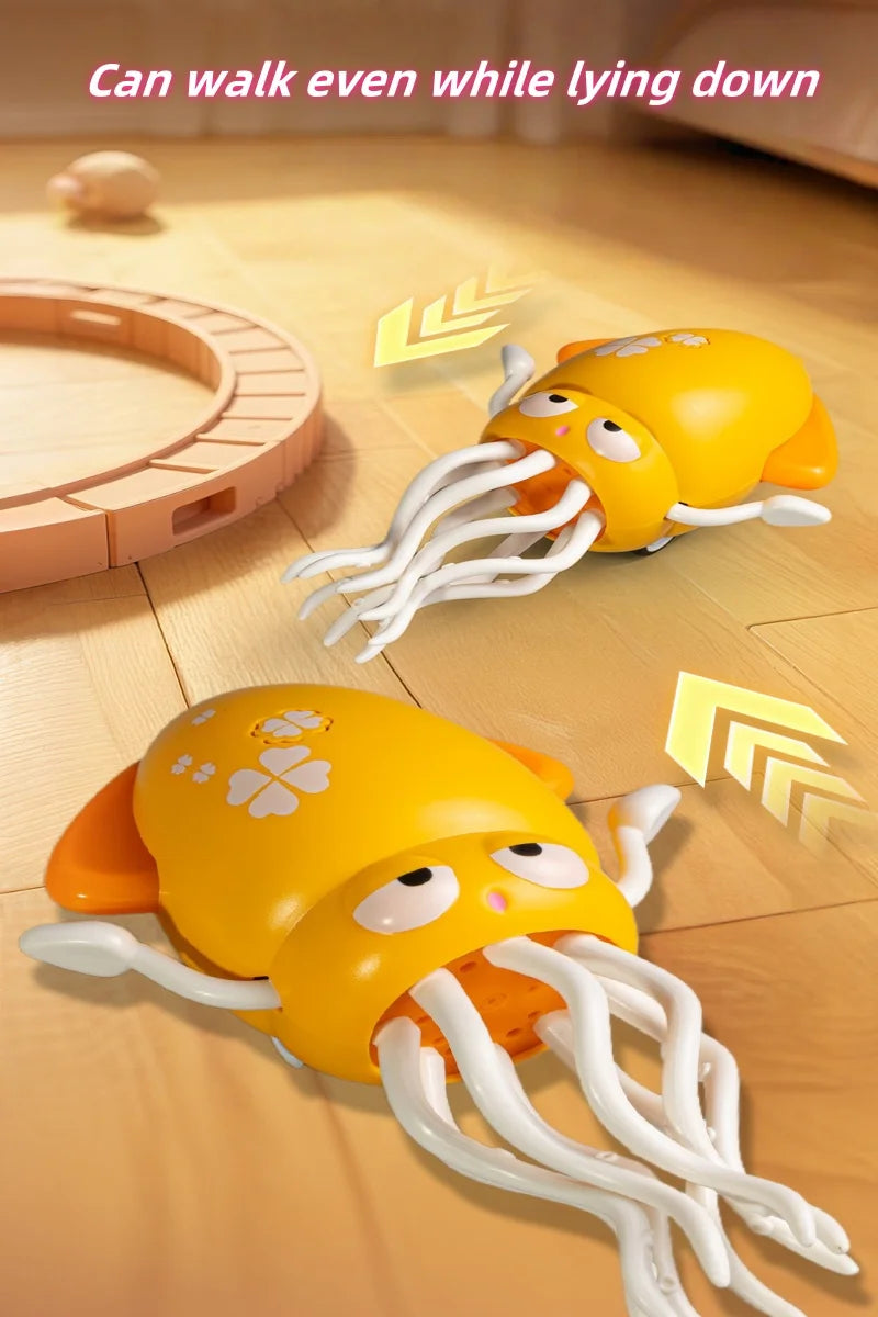New and Unique Magical Dancing Octopus Electric Squid Sensing and Evading Obstacles Octopus Children Stress-Relieving Fishing