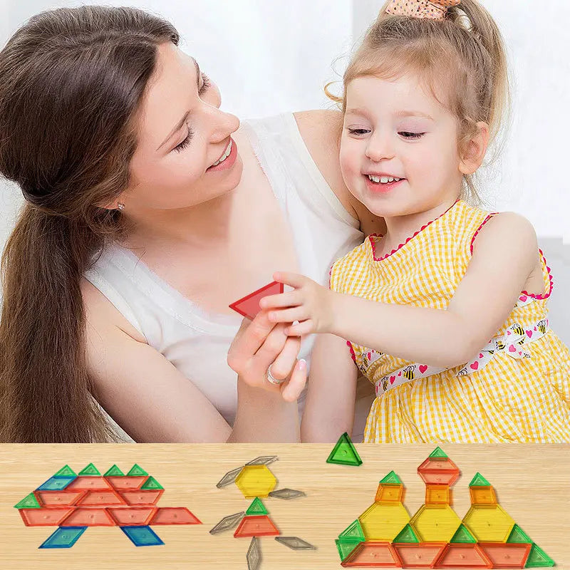 Kids Montessori Colorful Transparent Letters Numbers Set Sensory Activity Math Learning Counting Toy Education Teaching Aids