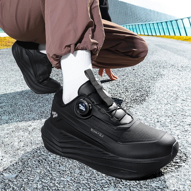 2026 Men's Running Shoes Cushioning Athletic Sneakers Lightweight Jogging Shoes Quick-Lace Breathable Trainers Sports Footwear