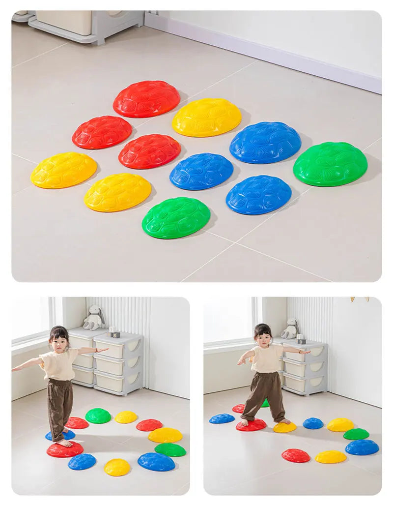 Children Toys Balance Stone Sensory Integration Training Toys Parish Outdoor Sports Party Social Games Tactile Montessori Games