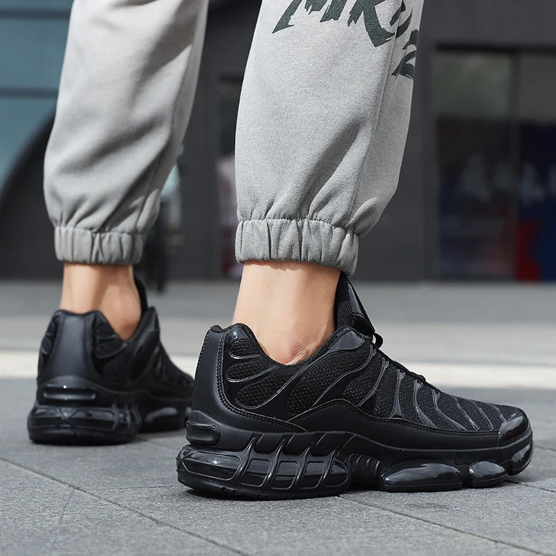 Men's Air Cushion Casual Sports Shoes Breathable Running Shoes for Men Gym Workout Training Walking Comfortable Shock Absorption