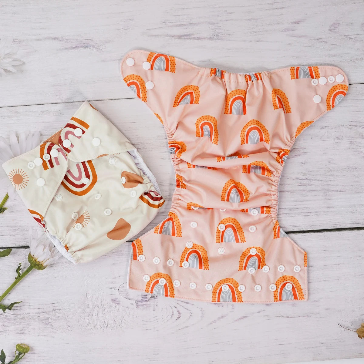Elinfant 3PCS Washable One Size Cloth Diaper Waterproof Reusable Cloth Diaper For 3-15kg Baby