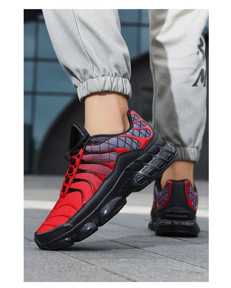 Men's Air Cushion Casual Sports Shoes Breathable Running Shoes for Men Gym Workout Training Walking Comfortable Shock Absorption