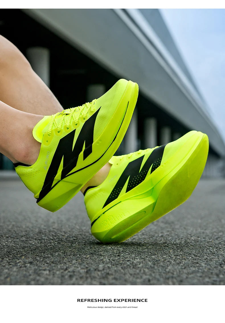 Fashion Men Women Outdoor Running Shoes Marathon Carbon Board Lightweight Comfort Casual Sneakers Breathable Jogging Sports Shoe
