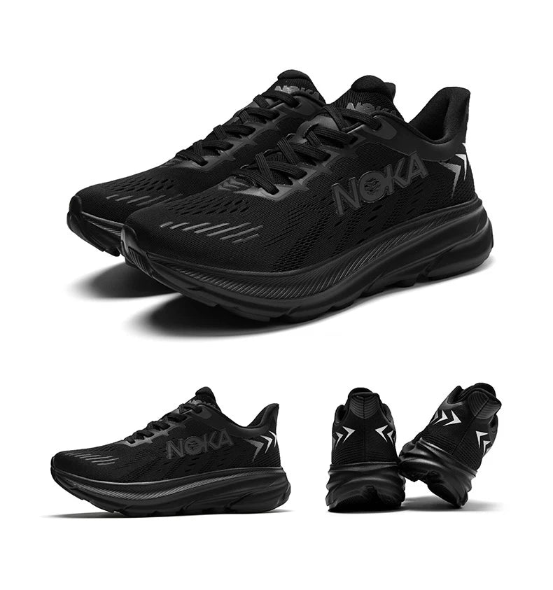 Men's Cushion Running Shoes 5KM Jogging Breathable Mesh Non-Slip Outdoor Trainer Sports Shoes Casual Sneakers Off-road Shoes