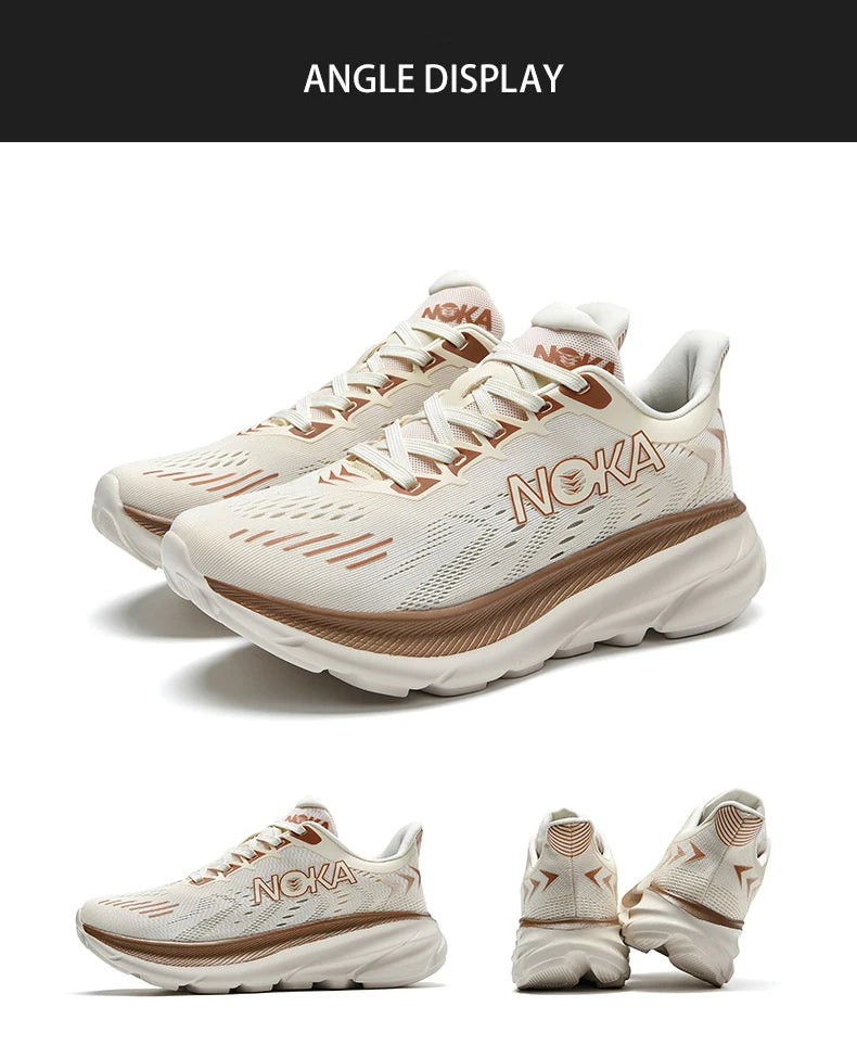 Men's Cushion Running Shoes 5KM Jogging Breathable Mesh Non-Slip Outdoor Trainer Sports Shoes Casual Sneakers Off-road Shoes